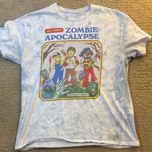 Zombie Apocalypse Graphic Tee - White